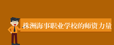 株洲海事职业学校的师资力量