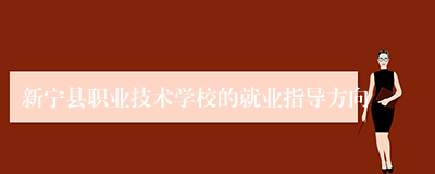新宁县职业技术学校的就业指导方向