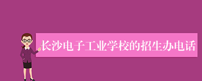 长沙电子工业学校的招生办电话