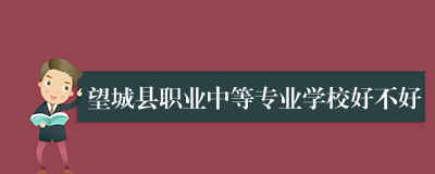 望城县职业中等专业学校好不好