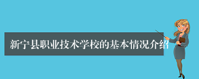 新宁县职业技术学校的基本情况介绍