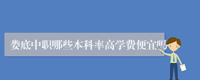 娄底中职哪些本科率高学费便宜吗